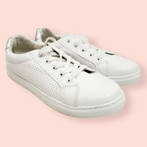 Bella Marie White Sneakers Silver Metallic Noah 10